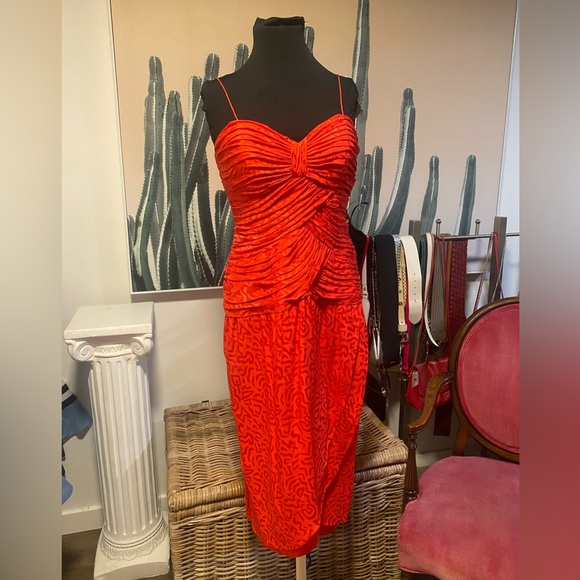 Vintage Holt Renfrew Silk Dress NWT - Picture 14 of 14